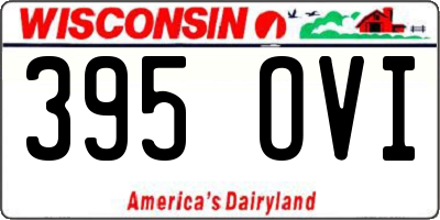 WI license plate 395OVI
