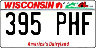 WI license plate 395PHF