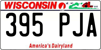 WI license plate 395PJA
