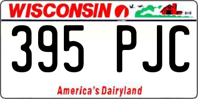 WI license plate 395PJC