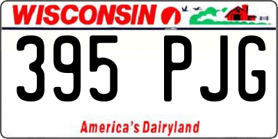WI license plate 395PJG