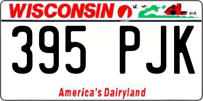 WI license plate 395PJK
