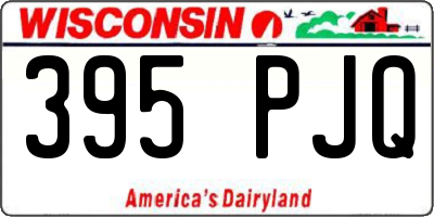 WI license plate 395PJQ