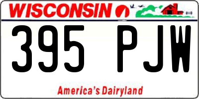 WI license plate 395PJW