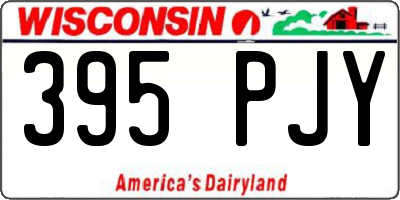 WI license plate 395PJY