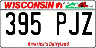 WI license plate 395PJZ