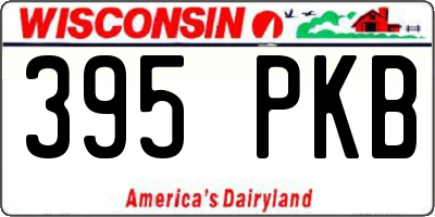 WI license plate 395PKB