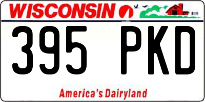 WI license plate 395PKD