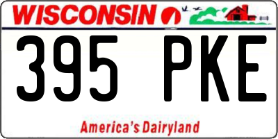WI license plate 395PKE