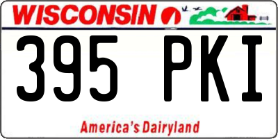 WI license plate 395PKI