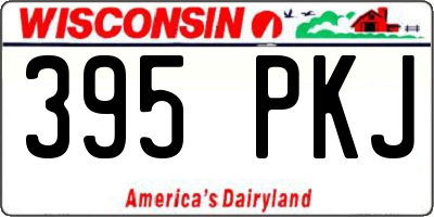 WI license plate 395PKJ