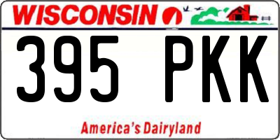 WI license plate 395PKK
