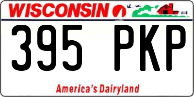 WI license plate 395PKP