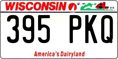 WI license plate 395PKQ