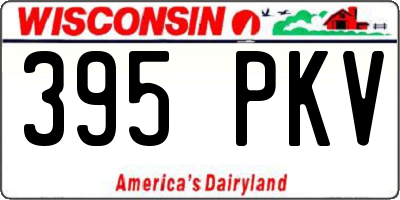 WI license plate 395PKV