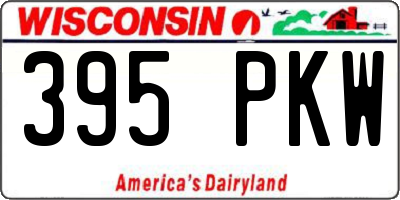 WI license plate 395PKW