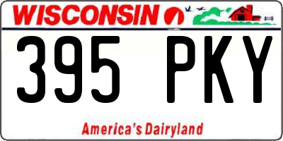 WI license plate 395PKY