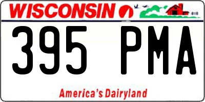 WI license plate 395PMA