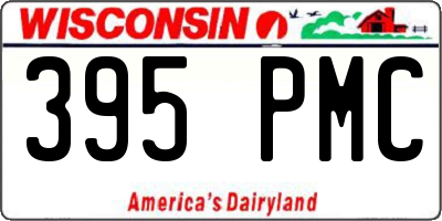 WI license plate 395PMC