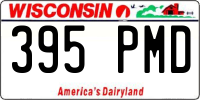 WI license plate 395PMD