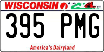 WI license plate 395PMG