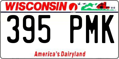 WI license plate 395PMK