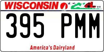 WI license plate 395PMM