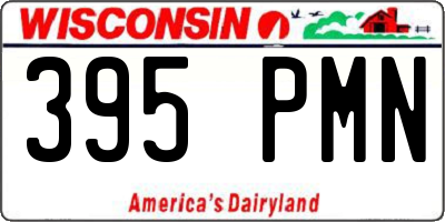 WI license plate 395PMN