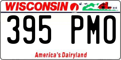 WI license plate 395PMO