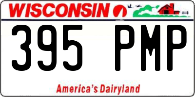 WI license plate 395PMP