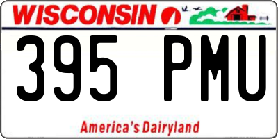 WI license plate 395PMU