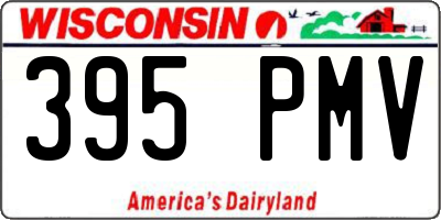 WI license plate 395PMV