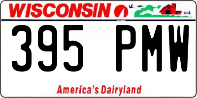 WI license plate 395PMW