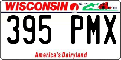 WI license plate 395PMX