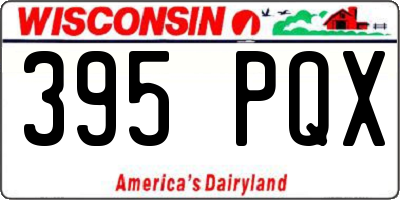 WI license plate 395PQX