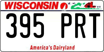 WI license plate 395PRT