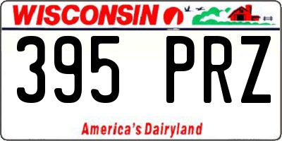 WI license plate 395PRZ