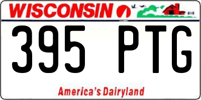 WI license plate 395PTG