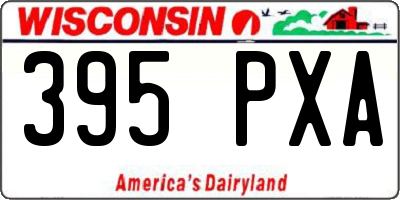 WI license plate 395PXA