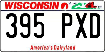 WI license plate 395PXD