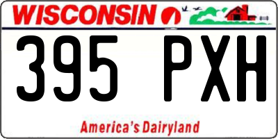 WI license plate 395PXH