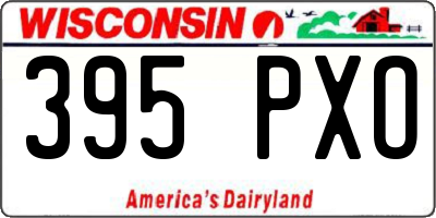 WI license plate 395PXO