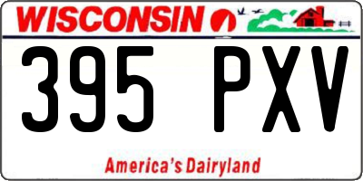 WI license plate 395PXV