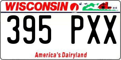 WI license plate 395PXX