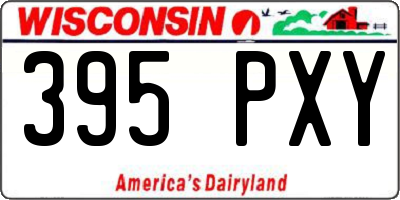 WI license plate 395PXY