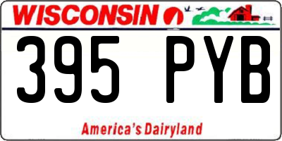 WI license plate 395PYB