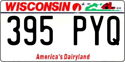 WI license plate 395PYQ