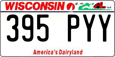 WI license plate 395PYY