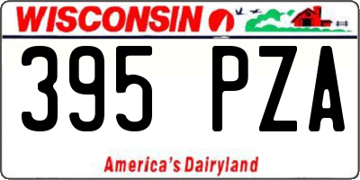 WI license plate 395PZA