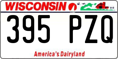 WI license plate 395PZQ